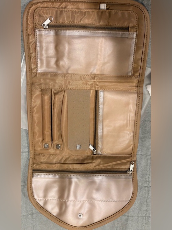 8 Other Reasons Handbags - NWT 8 Other Reasons Tan Jewelry Travel Organizer Case Pouch